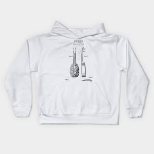 UKULELE  patent Kids Hoodie